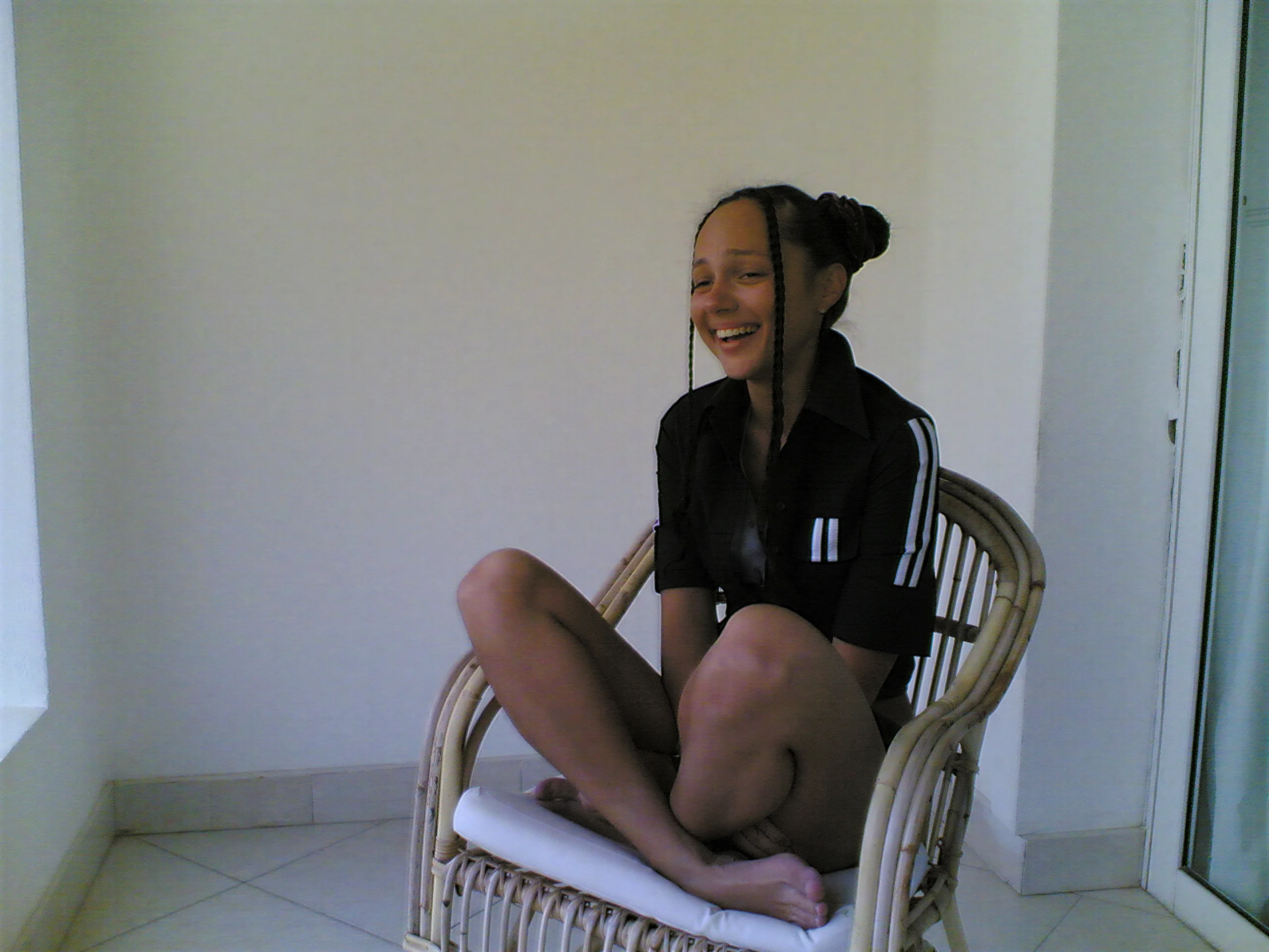 Seated portrait after Wonder 2 upscaling