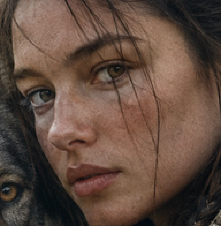 Face, source crop at 100%
