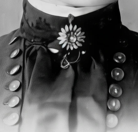 Brooch and buttons upscaled 4x with Topaz Recover 3, crop at 100%